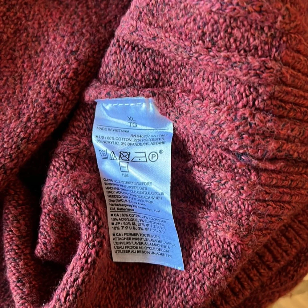 Banana Republic button up sweater XL mens